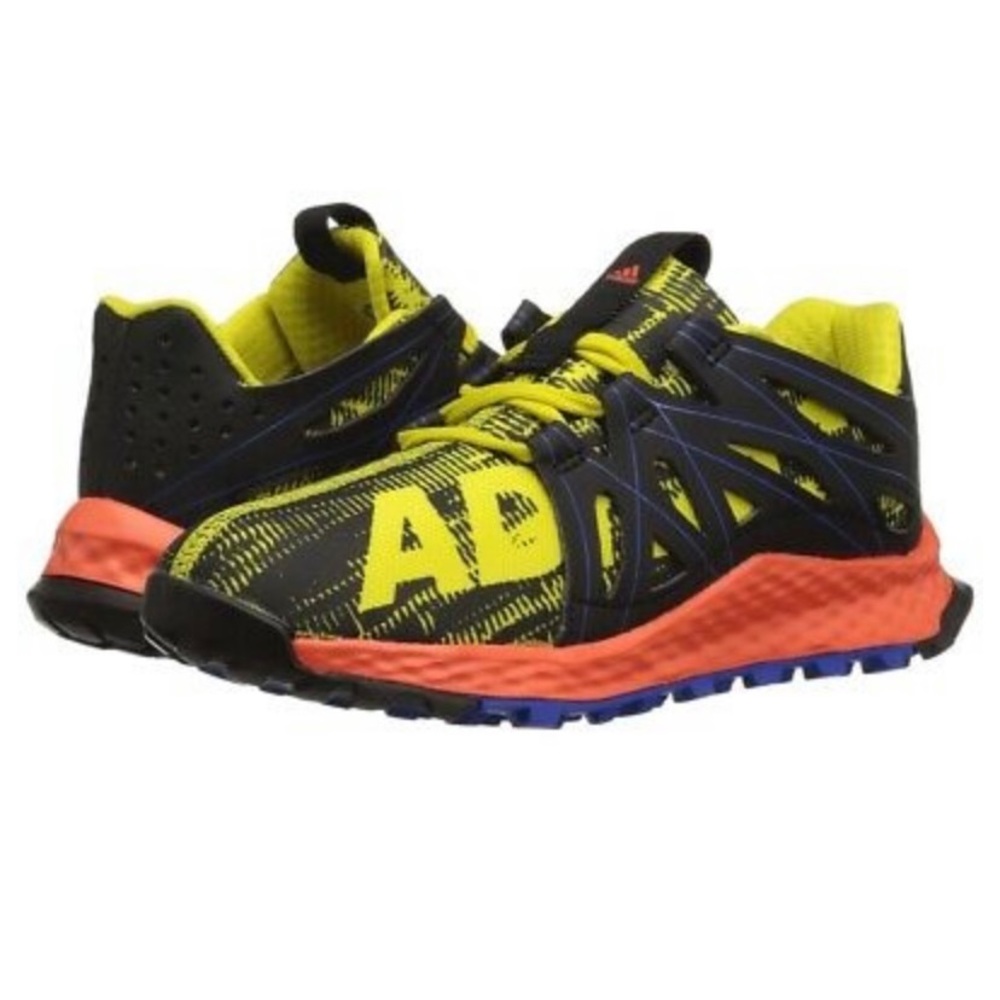 Adidas Mens Vigor Bounce Black Yellow Running Shoe